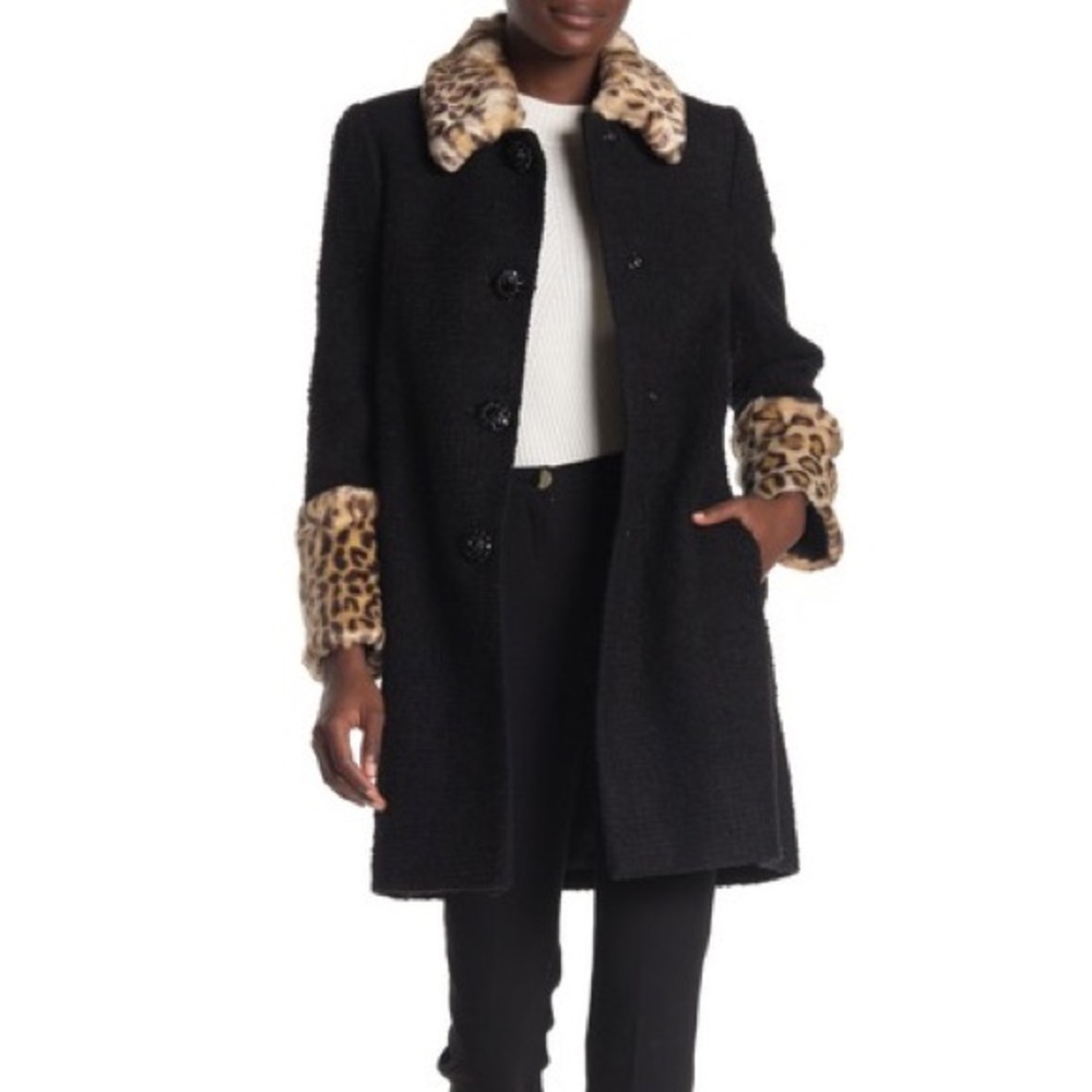 Adorable Kate Spade Leopard Coat NWT